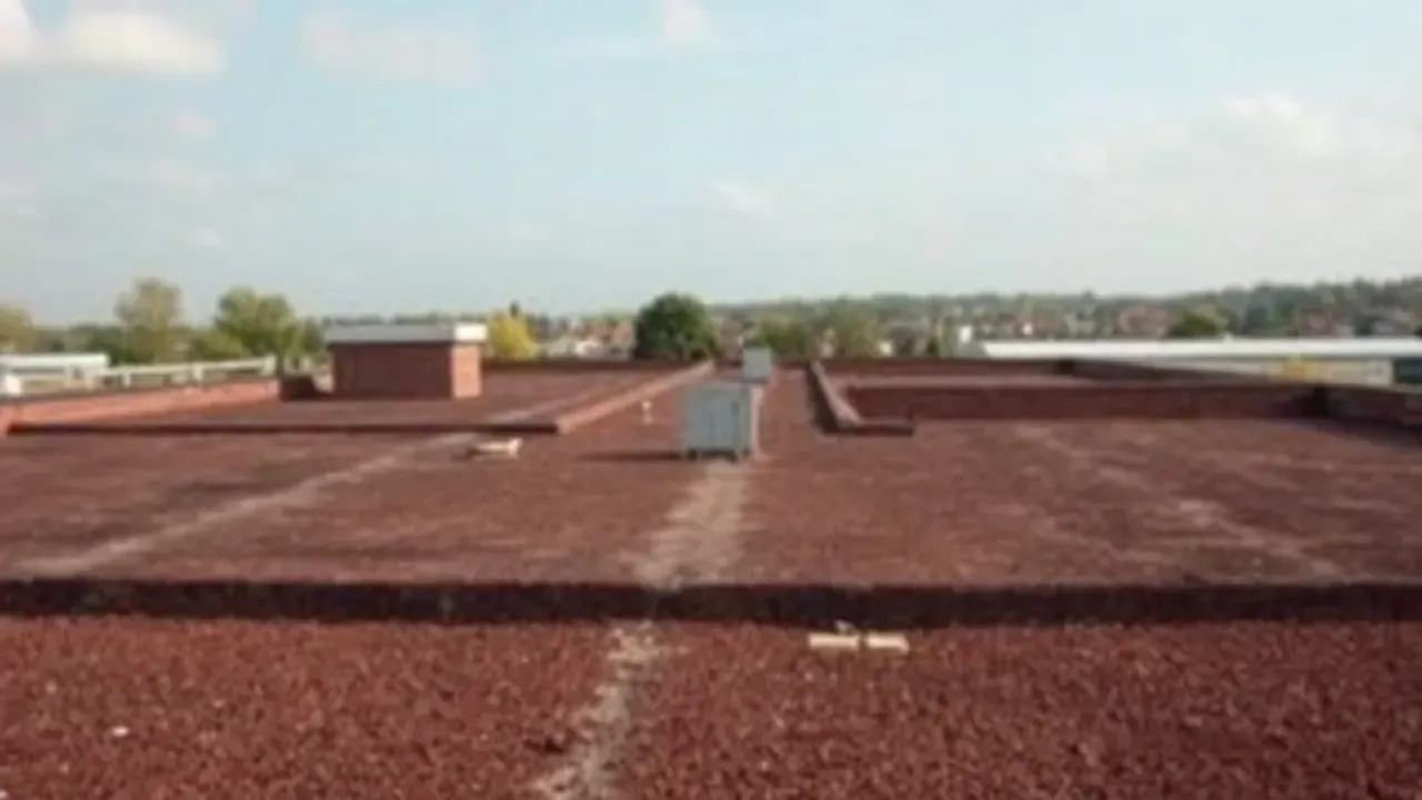 The site involved in Flat roof systems, near Luton, seen from a distance